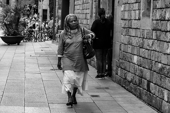 Barcelona Street 1 B&W