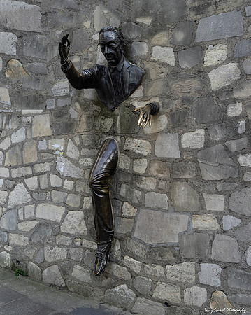 Le Passe-Muraille by Jean Marais, Montmartre, Paris