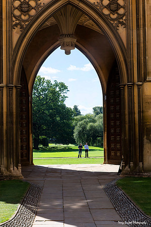 Walkway, Cambridge 2 B&W
