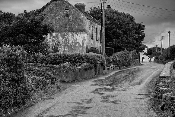 Aran Islands Lane B&W