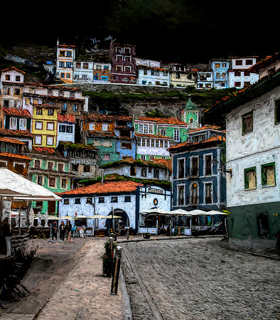 Cudillero, Asturias, Spain 1b - (Edward Hopper)
