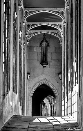 Walkway, Cambridge B&W