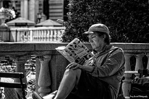 Reading The Visionist - Bryant Park NYC