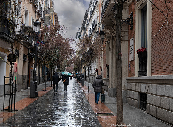 Wet Afternoon on Calle Huertas, Madrid copy