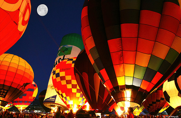 Moon Rising at Balloon Glow 2