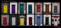 Doors of The Cottages An Choill, Dingle, Irleand