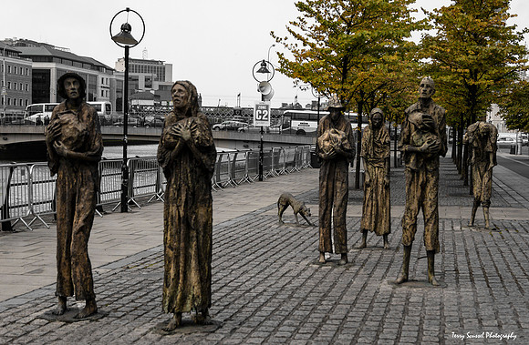 The Famine Memorial 2 by Rowan Gillespie, Dublin Docklands