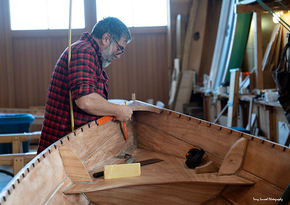 Andy at Northwest Maritime Boatshop Workshops