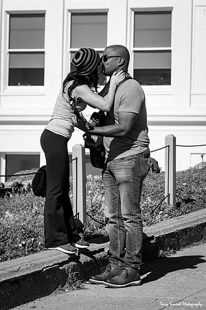 Ocean Beach Lovers B&W