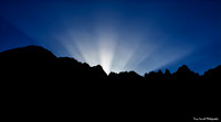 Sunset Rays over Mount Whitney