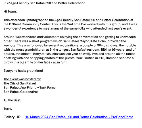 PBP Age-Friendly San Rafael ‘90 and Better Celebration