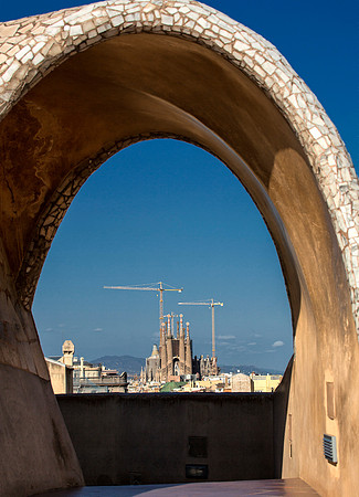 Sagrada Familia from La Pedrera