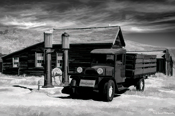 Dodge truck at Bodie 2 Impasto