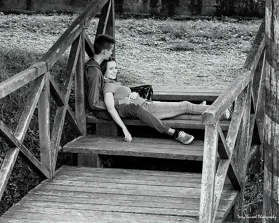 Lovers - Brenta Canal, Italy B&W