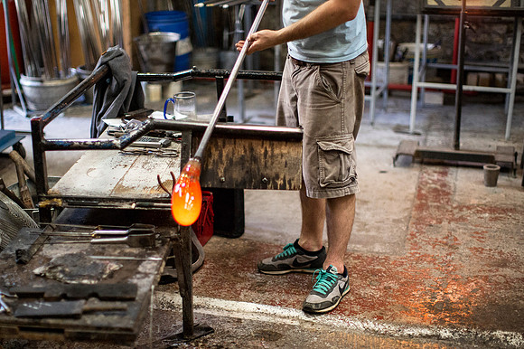 Blown Glass Vase step 1