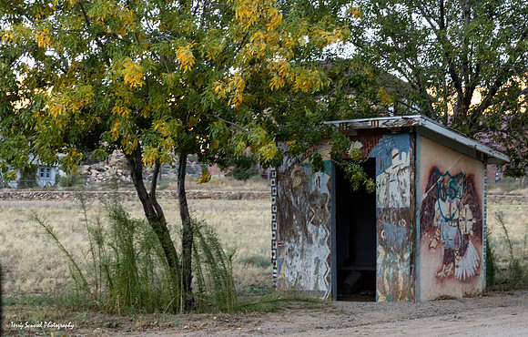 Bus Shelter at Truxton Canyon Indian Training School
