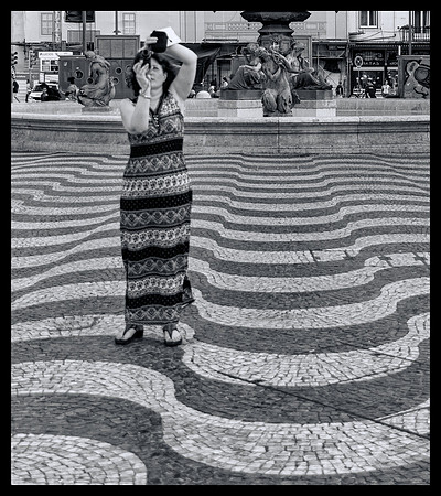 Blending In at Praça Do Rossio