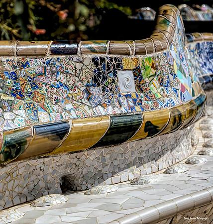 Parc Guell Mosaic Bench 1