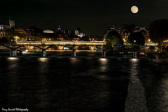 Full Moon over Pont Neuf - Paris