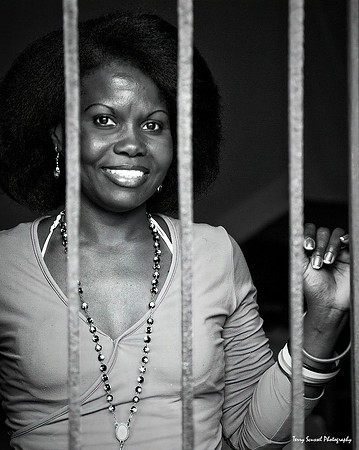 Havana Lady in Pink 1 (B&W)