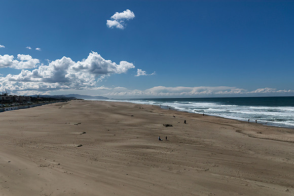 Windswept, Empty Ocean Beach