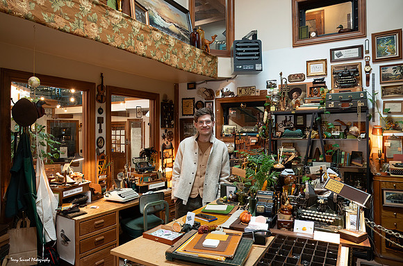 Tyler Zwirtz, owner-artist at Type Townsend Studio