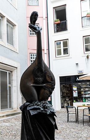 Bronze Fado Guitar, Coimbra