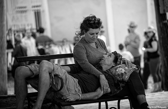 Tired Europeans Lovers B&W