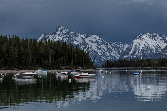 Jackson Lake Reflect from Leeks Marina 2