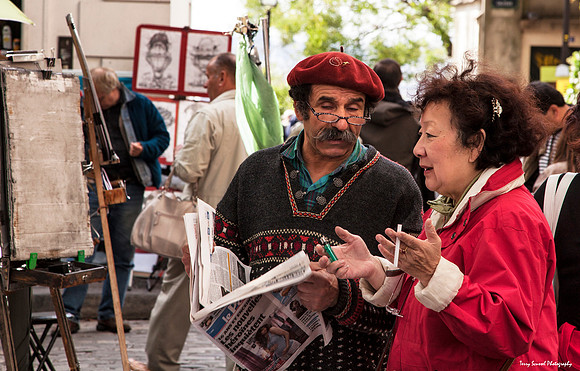 Artists - Montmartre District near Sacre Coeur Basilica