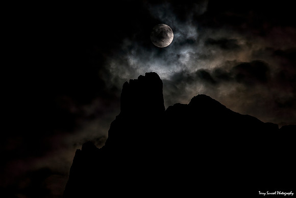 Full Moon over Dolomiti