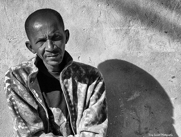 Trinidad - street person 2 (B&W)