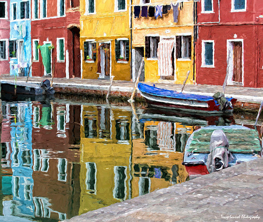 Burano Reflection - Impasto