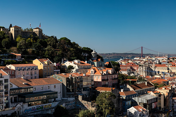 25 de Abril Bridge and Lisboa