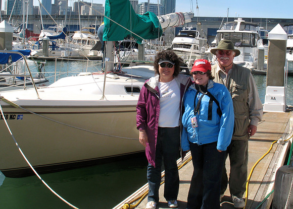 Denise, Terry and Chrissy - Sail on SF Bay