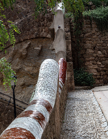 Parc Guell Mosaic Wall 1