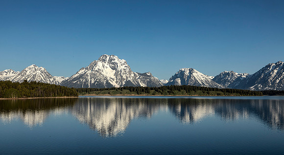 Jackson Lake Reflection - Grand Tetons NP