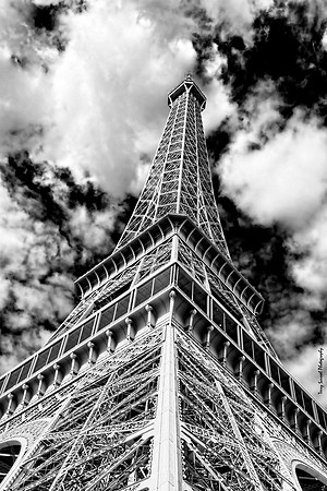 Eiffel Tower Infrared Drama 1