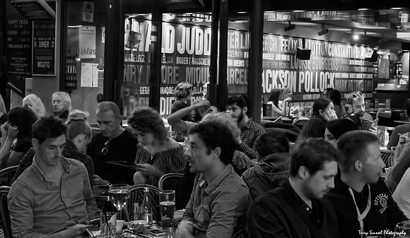 Saint Germain Cafe B&W