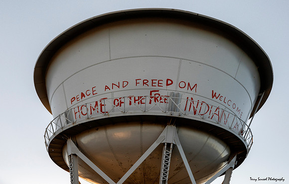 Peace and Freedom Welcome Home of the Free Indian Land 1969
