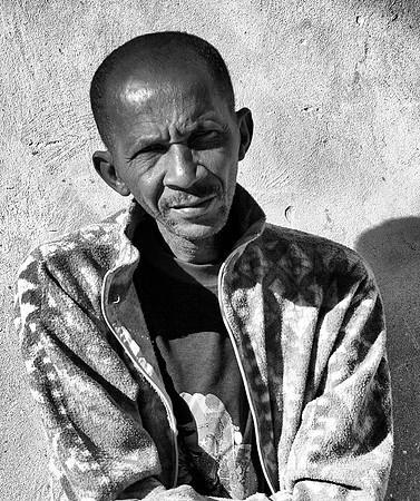 Trinidad - street person 2 (B&W)