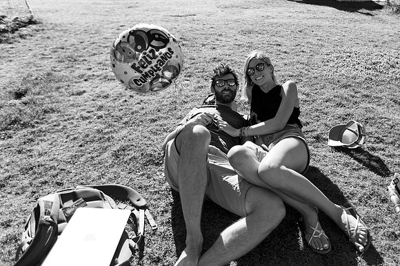 Flo & Mary - Dolores Park B&W