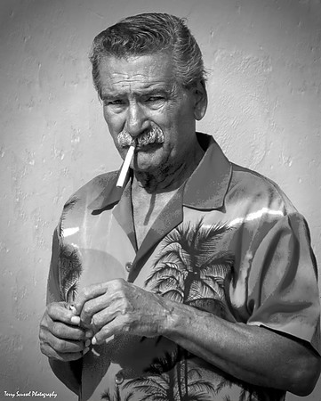 Trinidad - street person 7 B&W