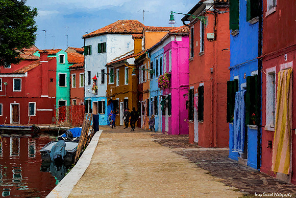 Burano Canal - Painterly