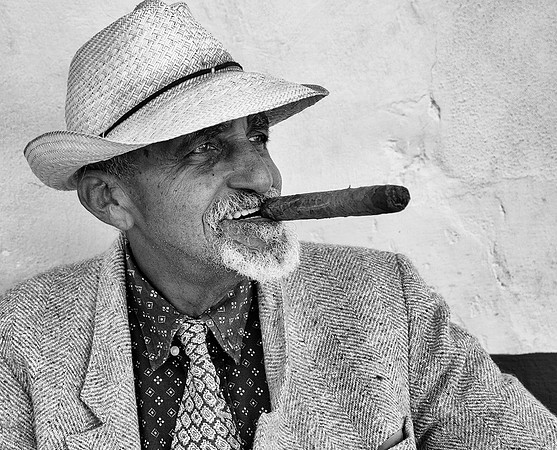 Trinidad - street person 1 (B&W)