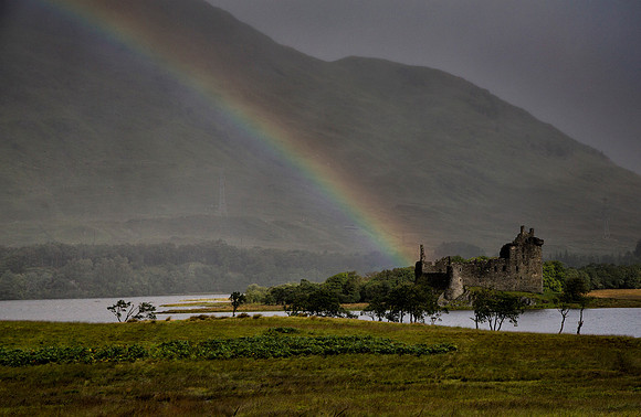 Kilchurn Castle Rainbow 2