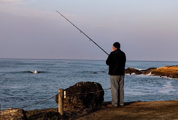 Fisherman at Leffingwell Landing