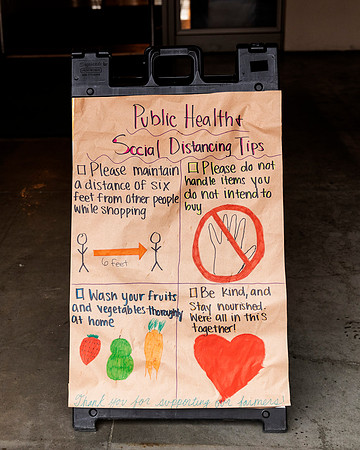 Public Health Social Distancing at Ferry Building Farmers Market